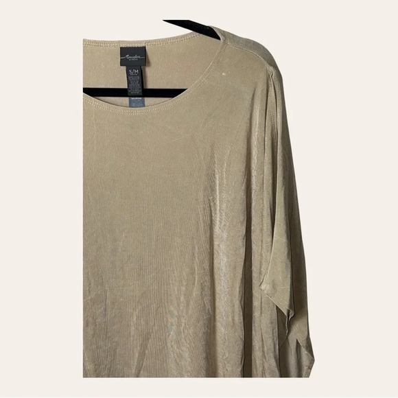 Women’s TRAVELERS BY CHICO’S FRINGE‎ TOP BROWNS IN COLOR SIZE S/MP - Picture 4 of 9